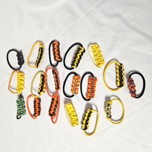 Handmade Paracord Colorful Hair Ties‎ Set